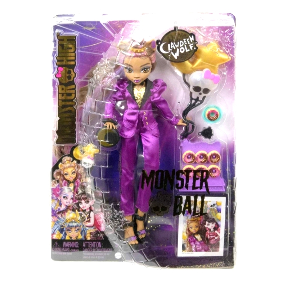 : Monster High Clawdeen Wolf Monster Ball Party Fashion Doll w/ accessories